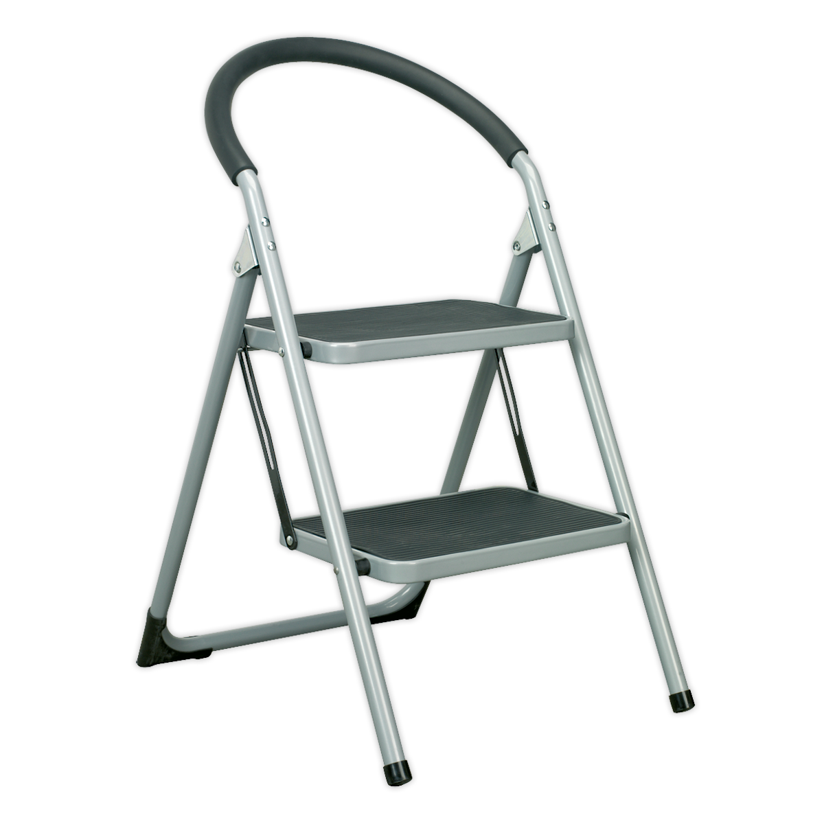 Sealey Step Stool Metal 2 Steps 150kg Capacity 460mm Height Anti Slip ASL2