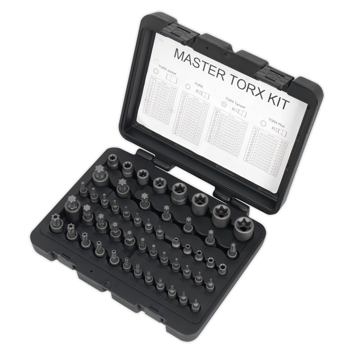Sealey TRX-Star Master Socket Set Chrome Vanadium Steel 52 Pieces AK6199