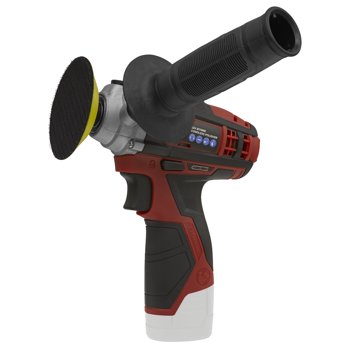 Sealey Cordless Polisher Ø71mm 12V Li-Ion - Body Only Compact Lightweight CP1205