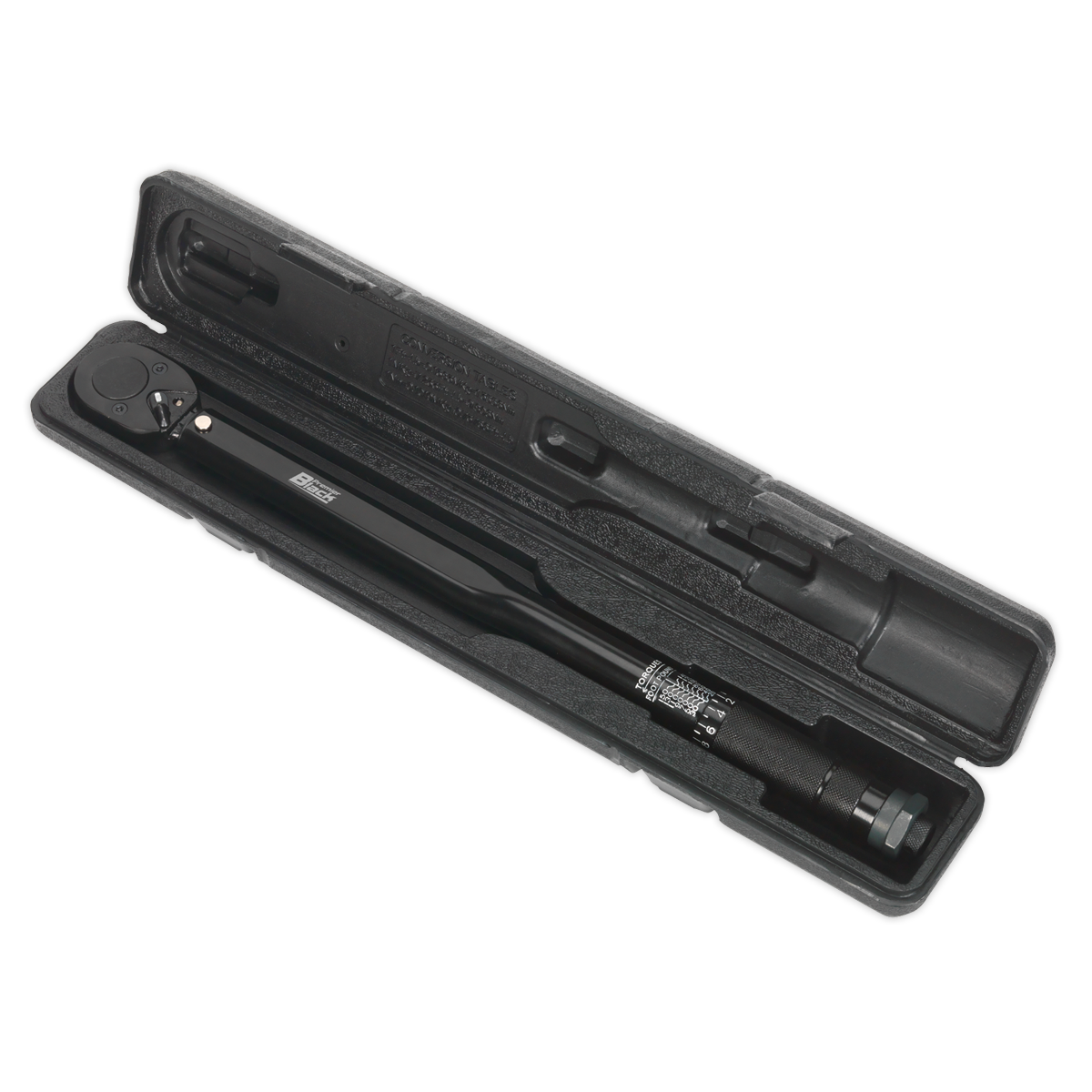 Sealey Micrometer Torque Wrench 1/2" Square Drive Calibrated Black Series AK624B