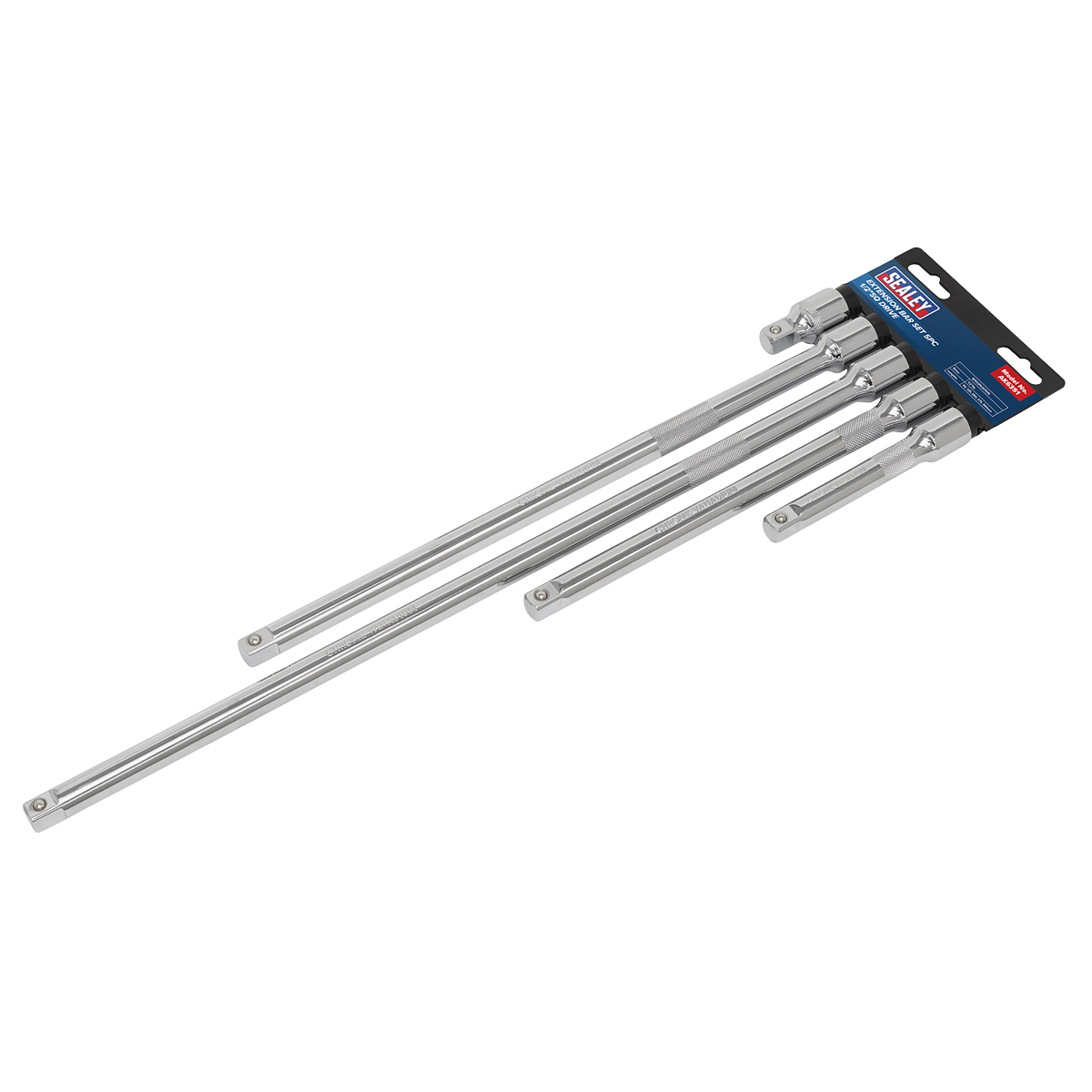 Sealey Extension Bar Set 5pc 1/2" Square Drive For Daily Professional Use AK6351