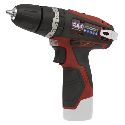 Sealey 12V SV12 Series Ø10mm Cordless Combi Drill Compact - Body Only CP1201