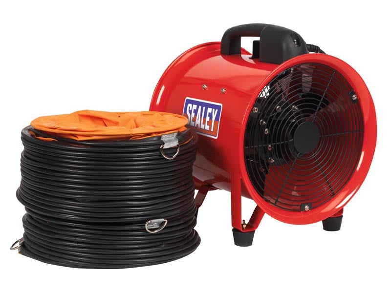 Sealey Portable Ventilator Ø250mm With 5 Metres Ducting Lightweight VEN250