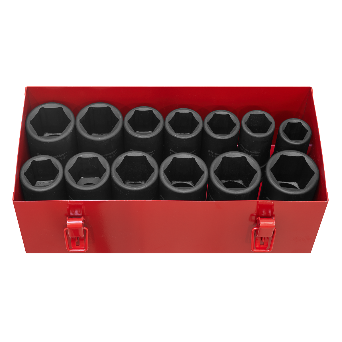 Sealey Impact Socket Set 13 Pieces Deep 3/4" Square Drive Metric/Imperial AK687