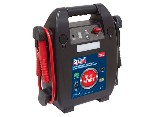 Sealey 12V RoadStart Emergency Jump Starter Battery 3.5 Litres 6 Cylinder RS102B