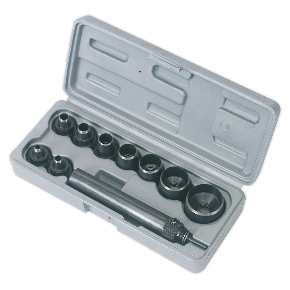 Sealey Gasket Punch Set Supplied In Storage Case With Nine Dies 10 Pieces AK709