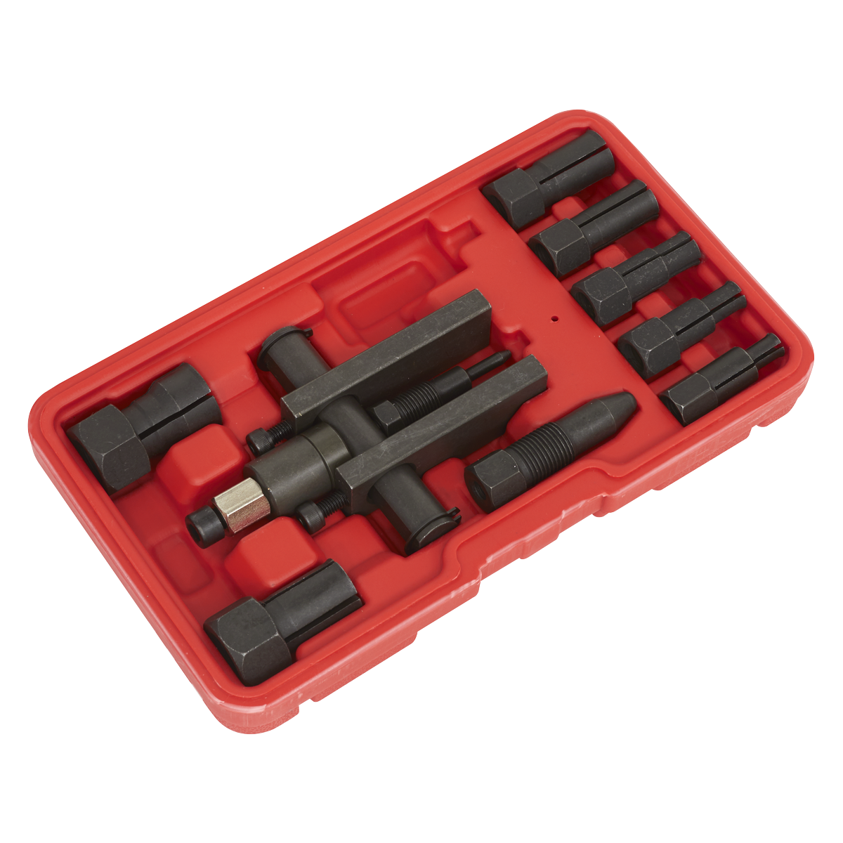 Sealey Screw-Type Bridge Extractor Bearing Puller Set 10 Pieces Black AK7160