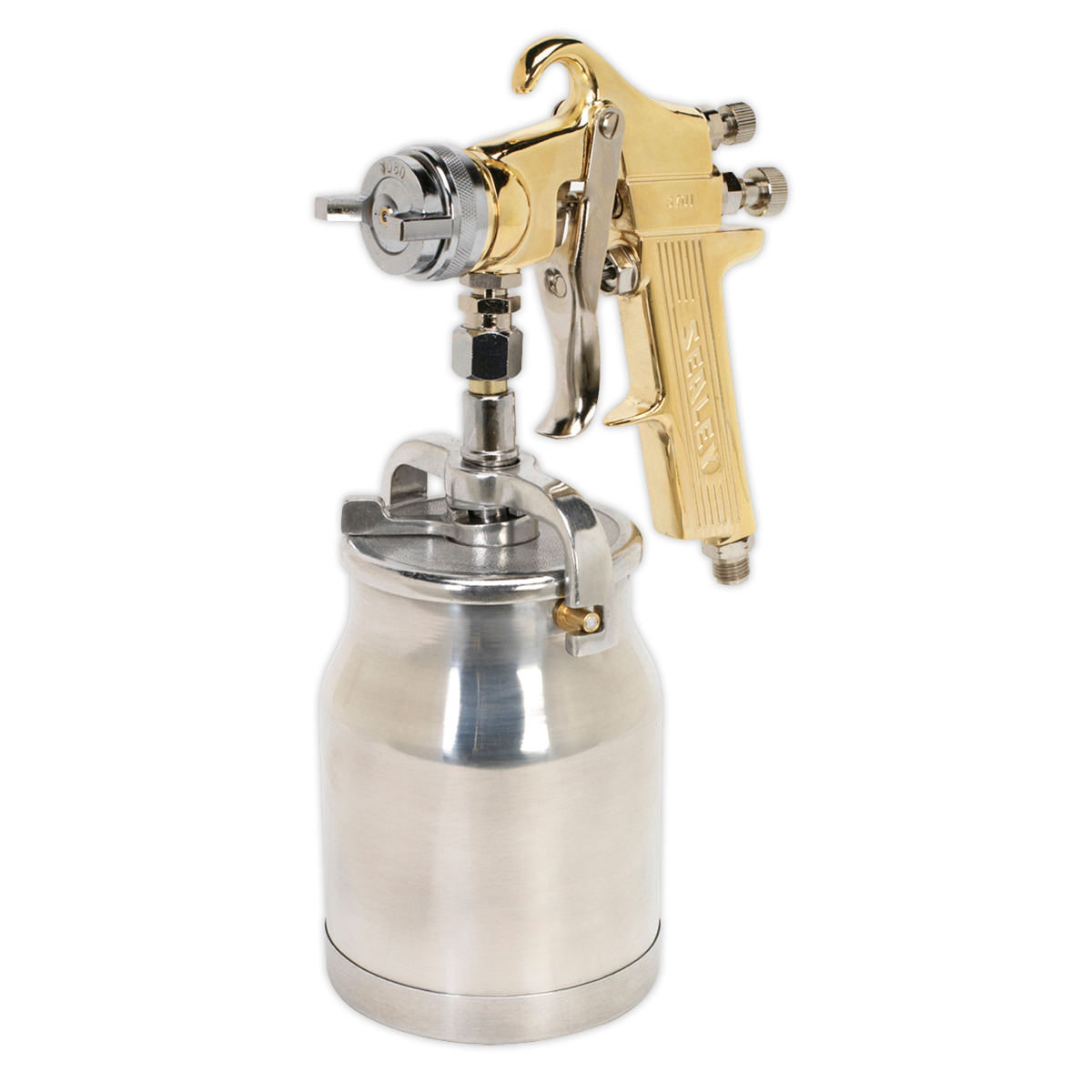 Sealey Workshop Gold Series Suction Feed Spray Gun - 1.8mm Standard Set-Up S701