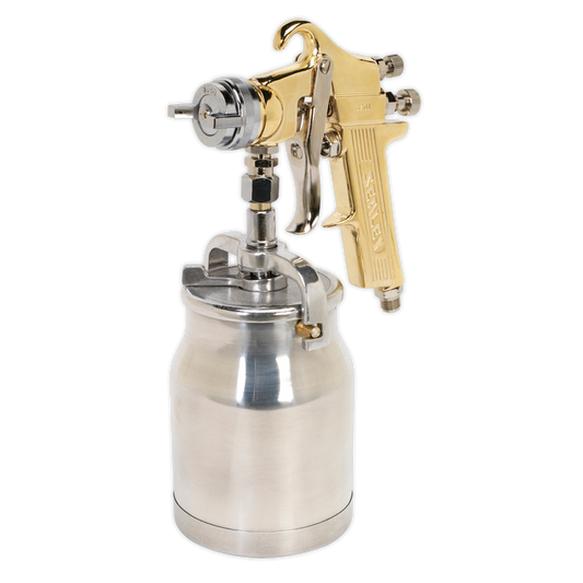 Sealey Workshop Gold Series Suction Feed Spray Gun - 1.8mm Standard Set-Up S701