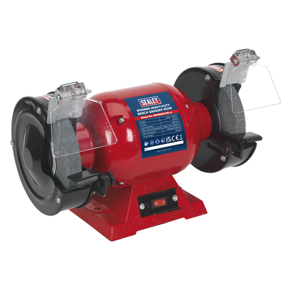 Sealey Bench Grinder 150mm 450W/230V Heavy Duty Eye Shields Included BG150XD/99