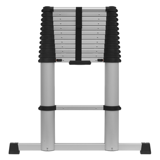 Sealey 3.81m 13-Tread Aluminium Telescopic Ladder Professional Lightweight ATL13