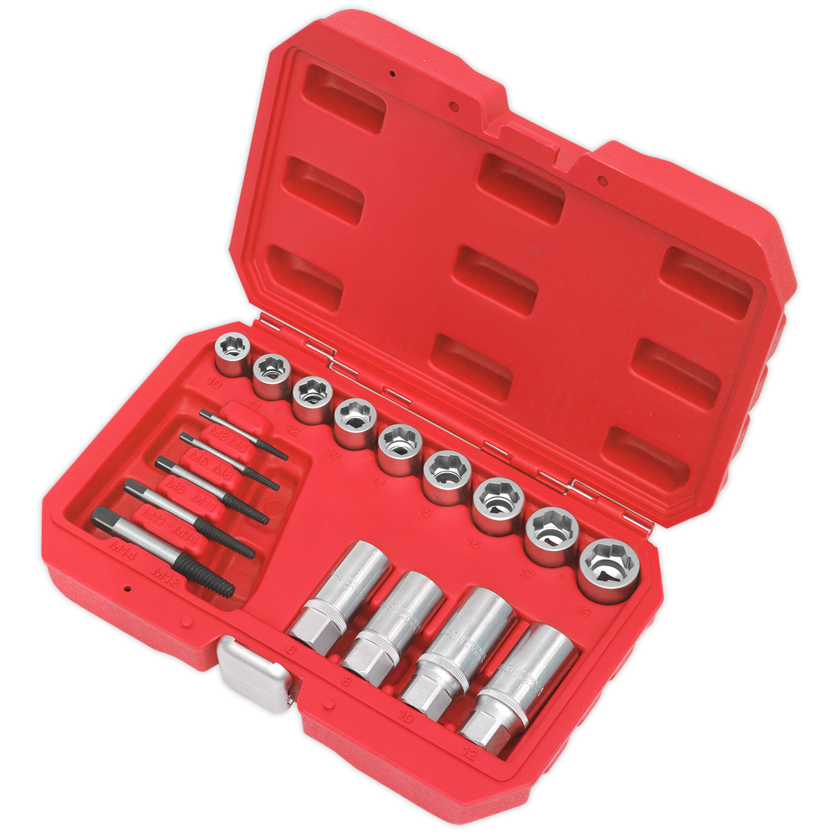 Sealey Bolt Stud & Screw Extractor Set Suitable For Professional Workshop AK751