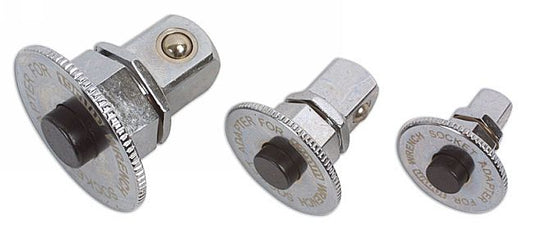LASER 3870 3Pcs Reversible Ratchet Ring Adaptor Set Chrome Vanadium Steel