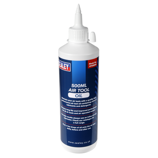 Sealey Air Tool Oil Containing Mineral Lubricants & Detergents 500ml ATO500S
