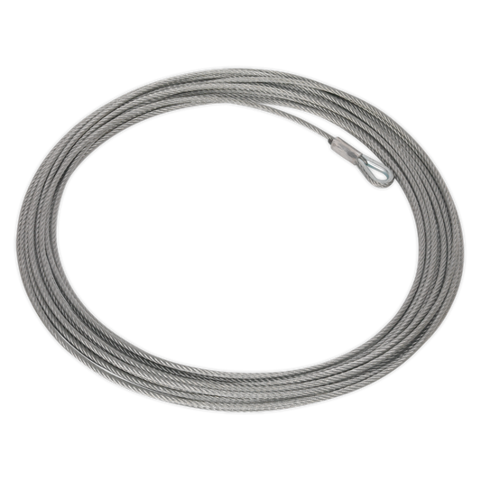 Sealey Wire Rope Ø4.8mm x 15.2m For ATV1135 ATV Quad Recovery Winch ATV1135.WR