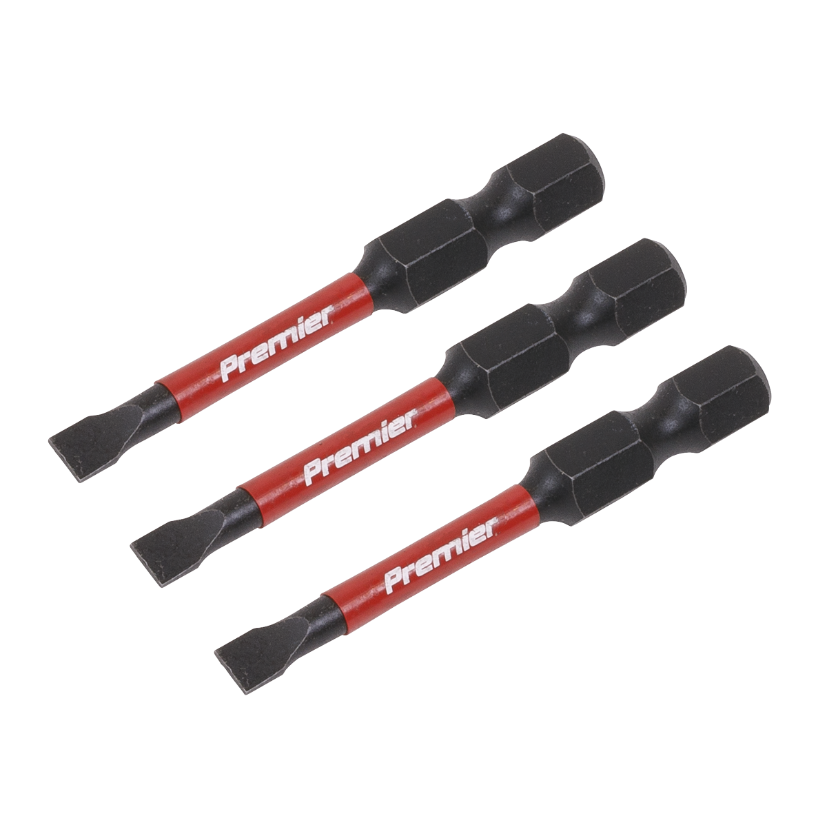 Sealey Slotted 4.5mm Impact Power Tool Bits 50mm 3 Pieces Professional AK8226