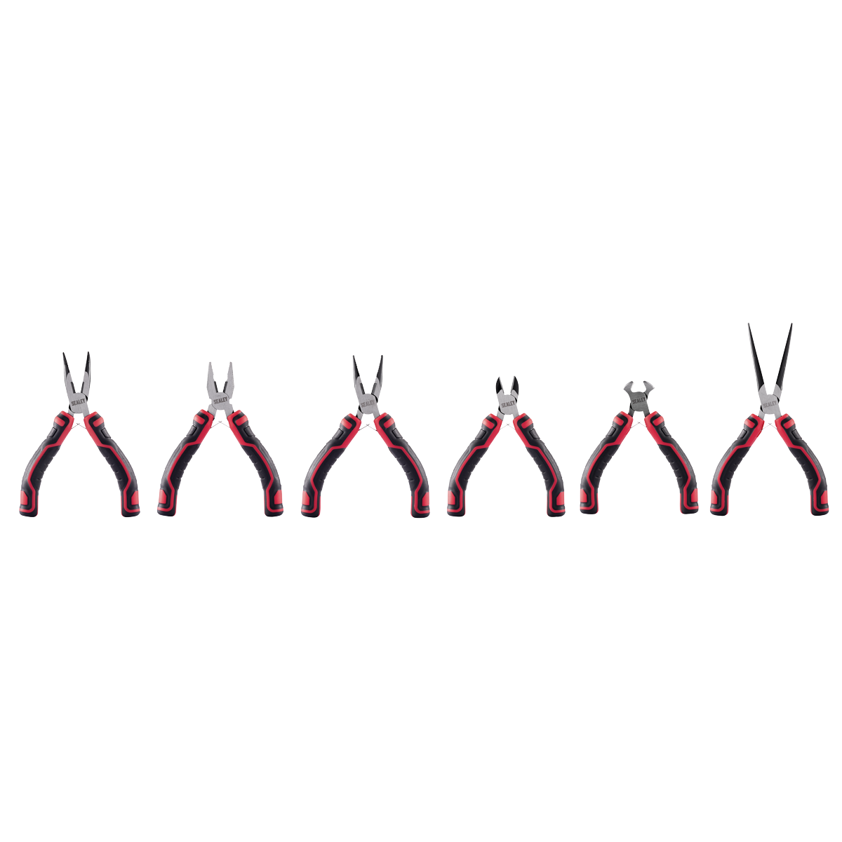 Sealey Mini Pliers Set 6 Pieces Induction-Hardened 55-65 HRC Professional AK8381