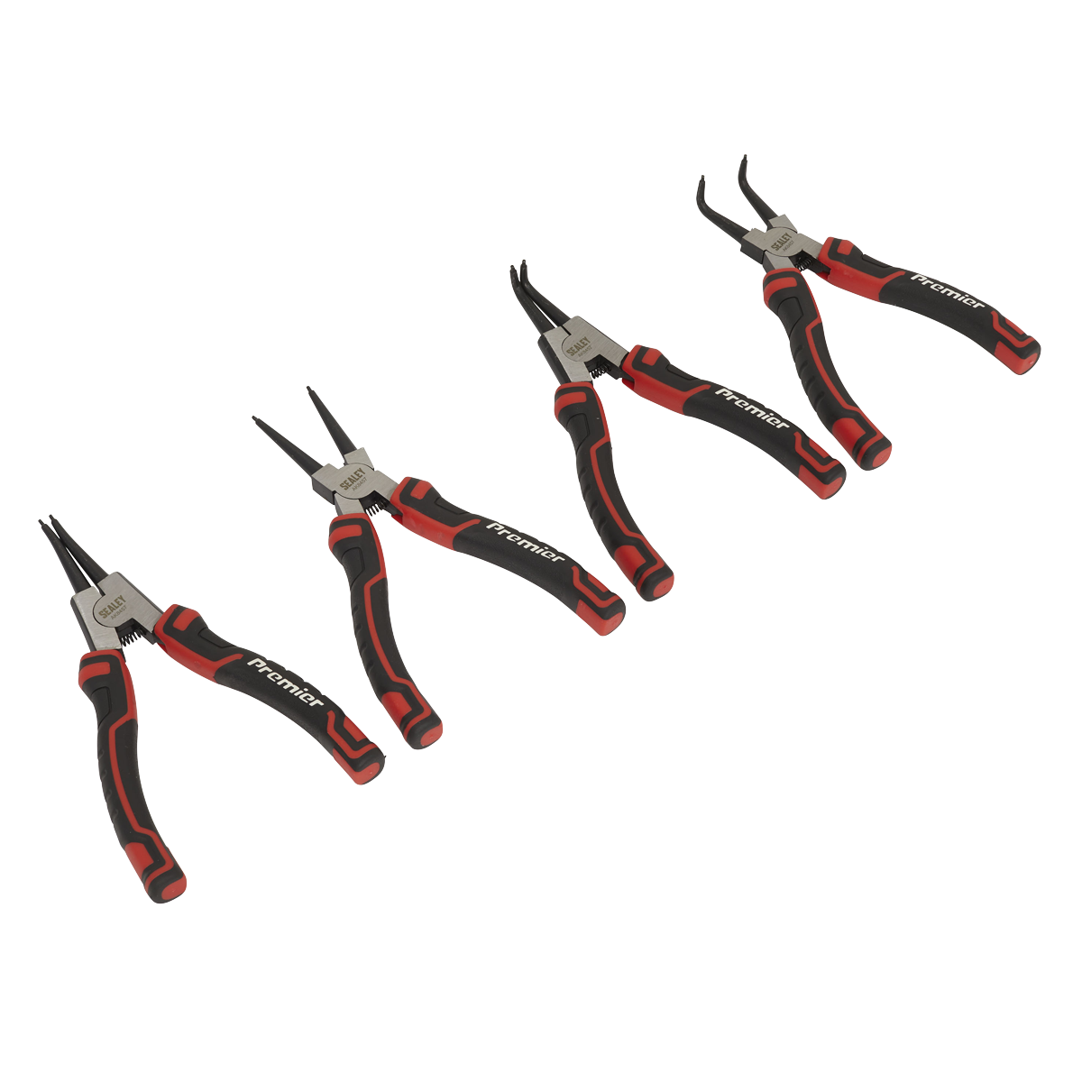 Sealey 180mm Circlip Pliers Set 4 Pcs Chrome Vanadium Steel Professional AK8457