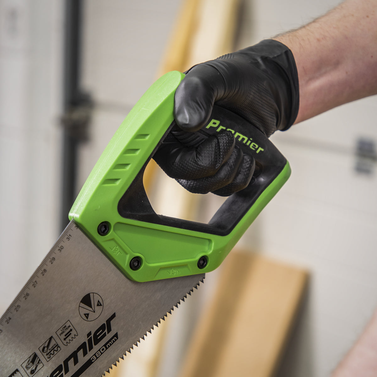 Sealey Handsaw 380mm 7TPI Carbon Steel Hardwood MDF Chipboard & Plastics AK8653