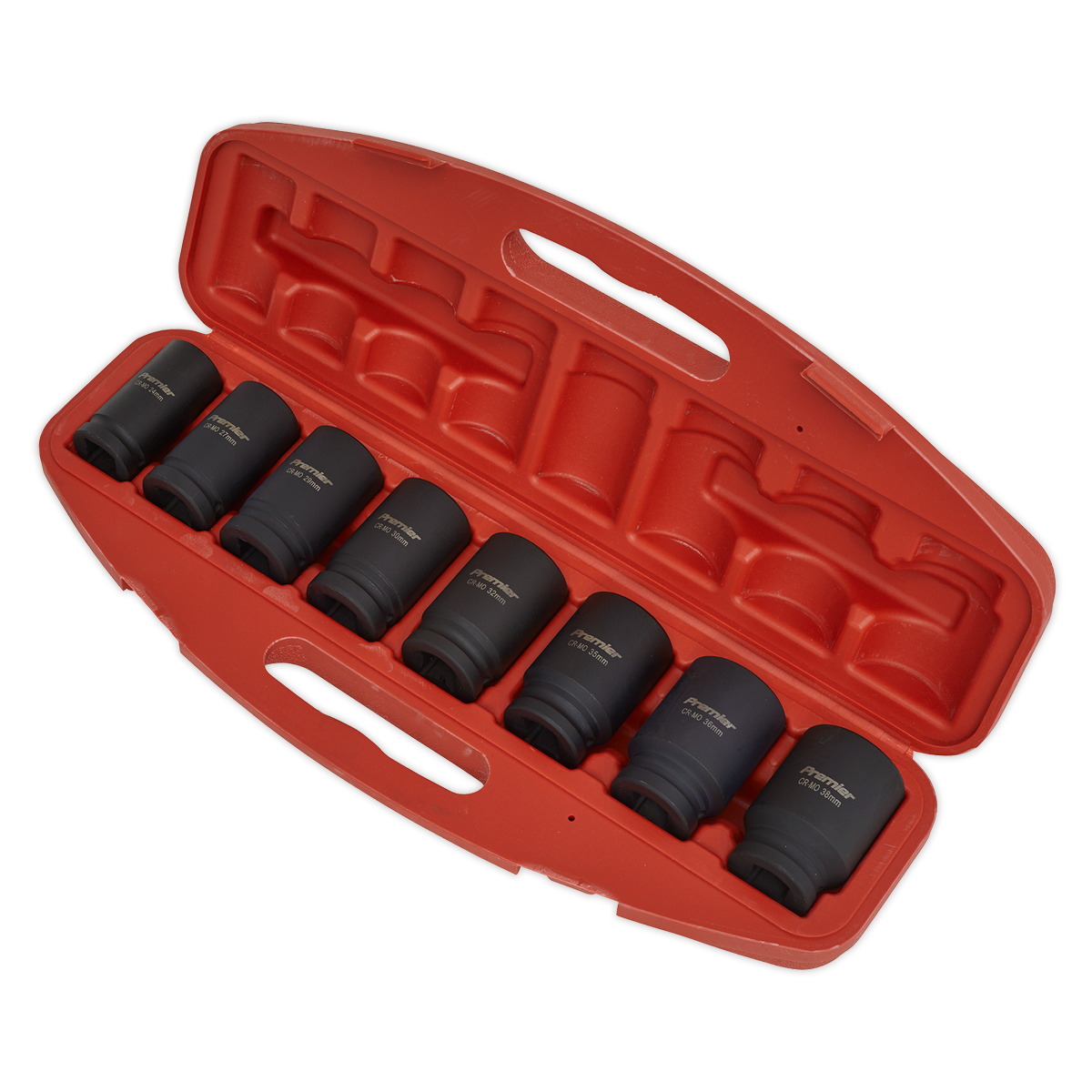 Sealey Deep WallDrive Impact Socket Set 8pc Deep 3/4" Square Drive Metric AK885