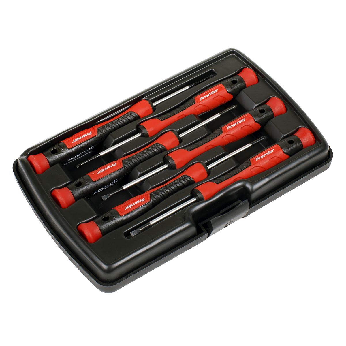 Sealey Precision Screwdriver Set 6 Pieces Slotted Phillips Spinner Top AK97324