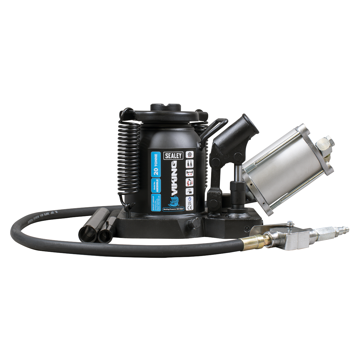 Sealey Viking Manual Air Hydraulic Bottle Jack 20 Tonne Heavy Duty AM20SLE