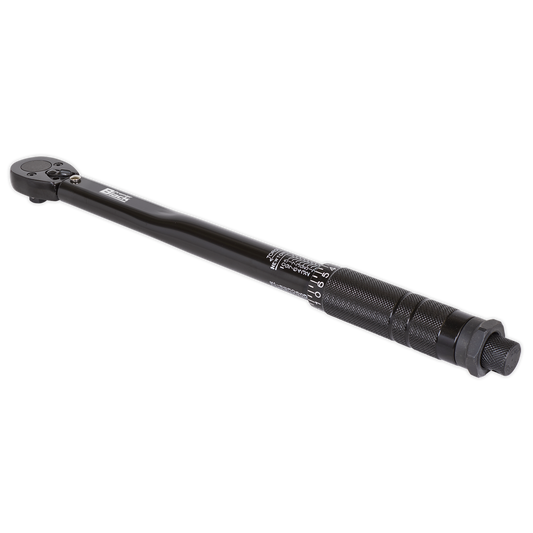 Sealey Micrometer Torque Wrench 3/8" Square Drive Calibrated Black Series AK623B