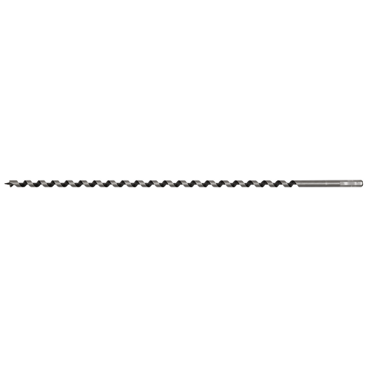 Sealey Auger Wood Drill 12 x 600mm Fully Hardened With Screw Point AW12x600