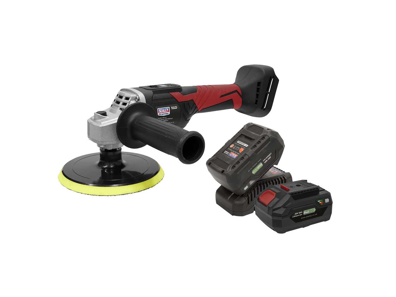 Sealey Cordless Rotary Polisher Kit 20V 150mm - 2 Batteries CP20VRPKIT2