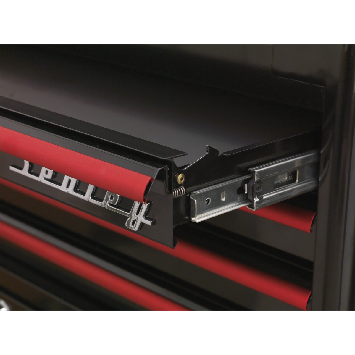 Sealey Tool Mid Box 2 Drawers Retro Style Black W/ Red Drawer Pulls AP28102BR