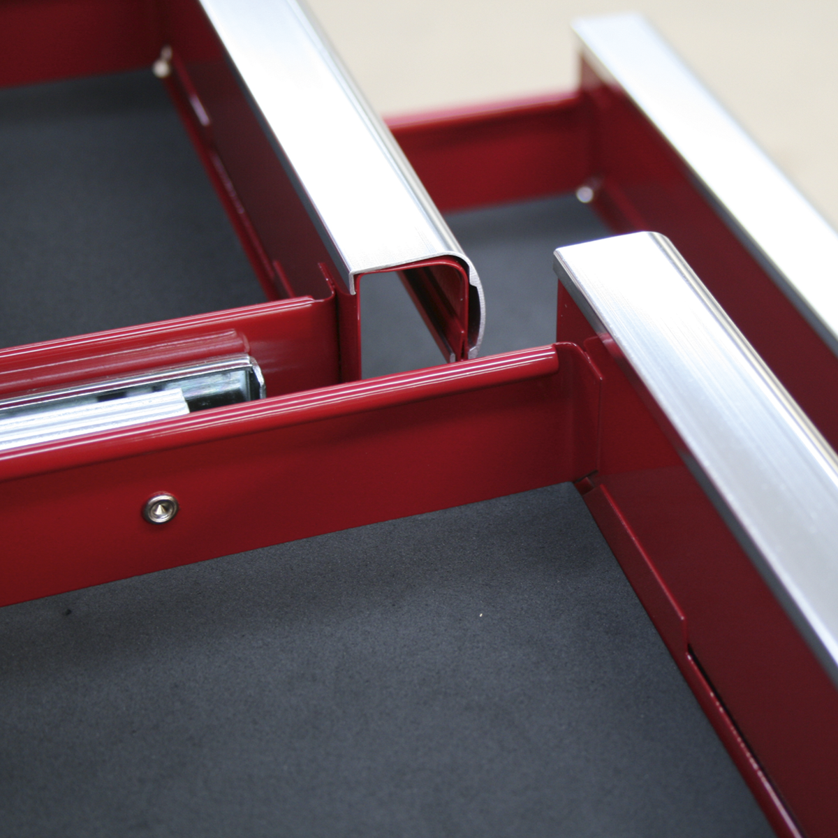 Sealey Top Chest 6 Drawer With Ball Bearing Runners Tool Storage Box Red AP33069
