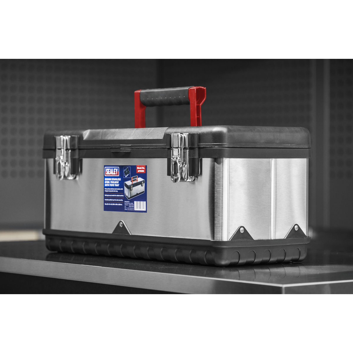 Sealey Stainless Steel Tool Box 505mm With Tote Tray Heavy Duty Stainless AP505S