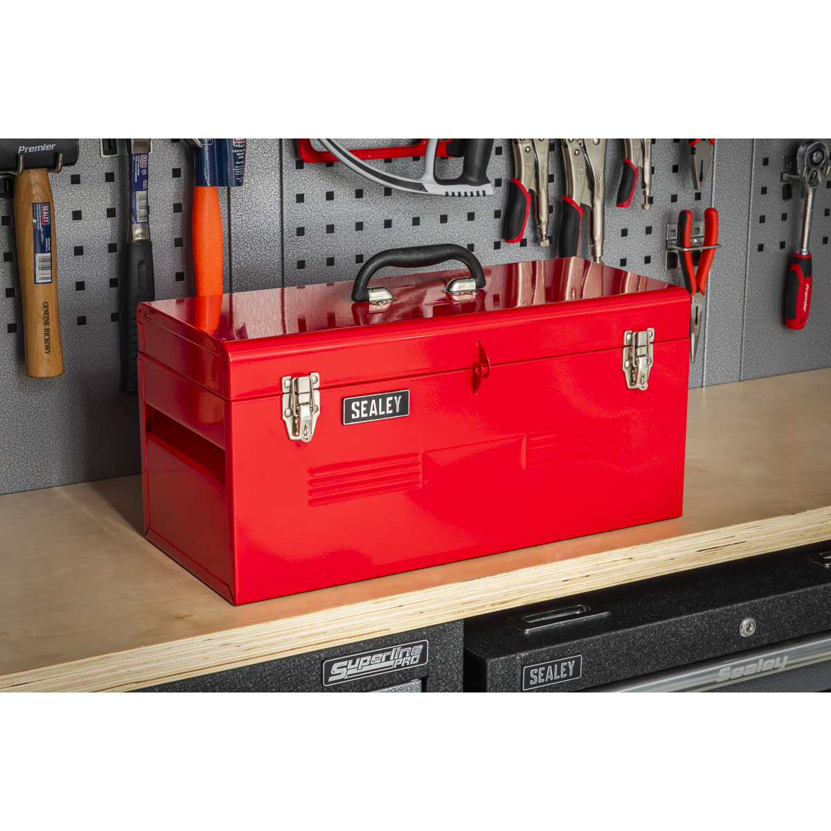 Sealey Tool Box Storage With Tote Tray 510mm Heavy Duty 510x220x240mm Size AP533