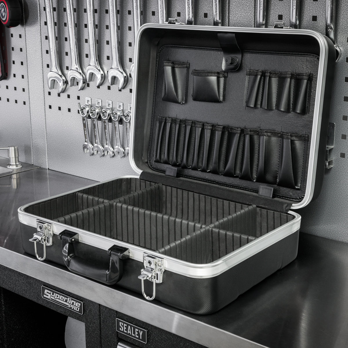 Sealey Tool Case Box Storage ABS 465x335x150mm Lightweight Hard Wearing AP606