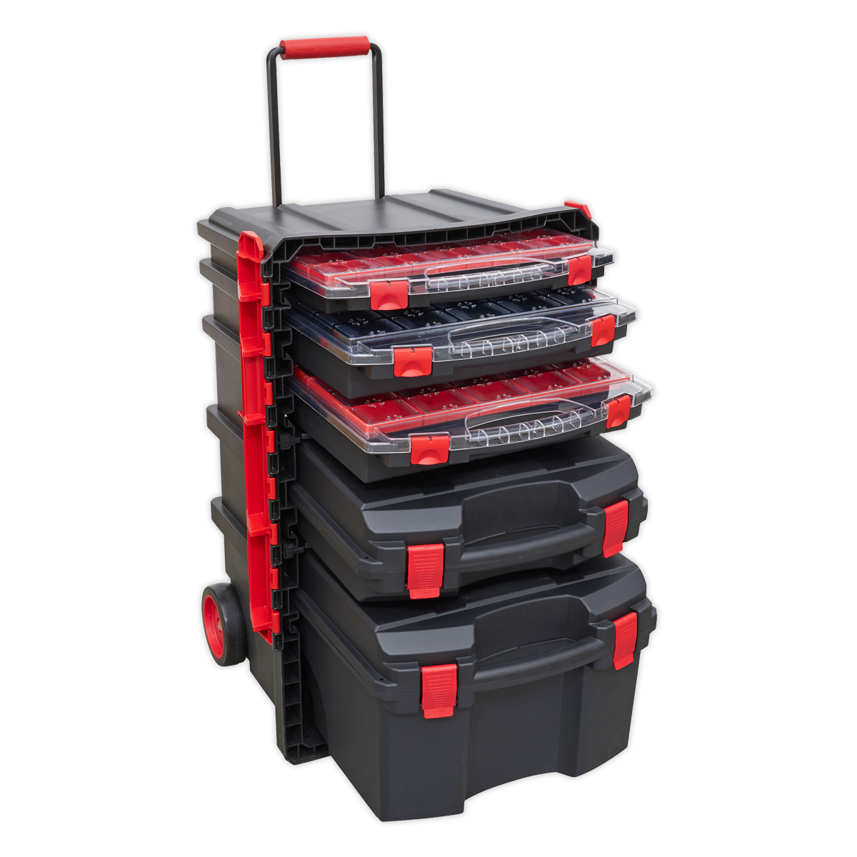 Sealey Professional Mobile Toolbox Tool Box 5 Removable Storage Cases AP860