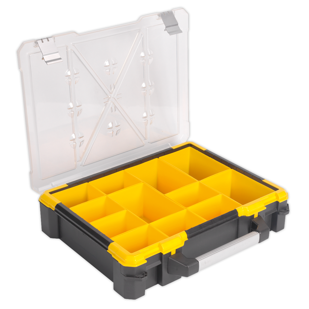 Sealey Parts Tools Storage Case Box With 12 Removable Compartments APAS12R