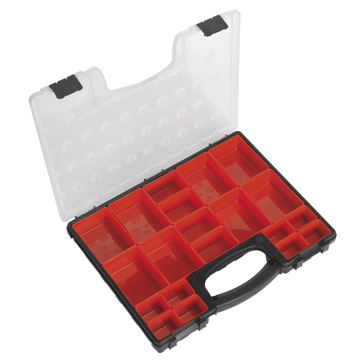 Sealey Parts Storage Case With 20 Removable Compartments - Red/Black APAS2R