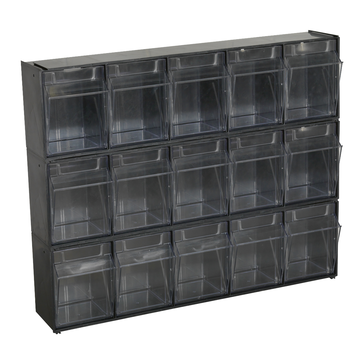 Sealey Stackable Cabinet Box 5 Bins Pre-Drilled Holes For Wall Mounting APDC5