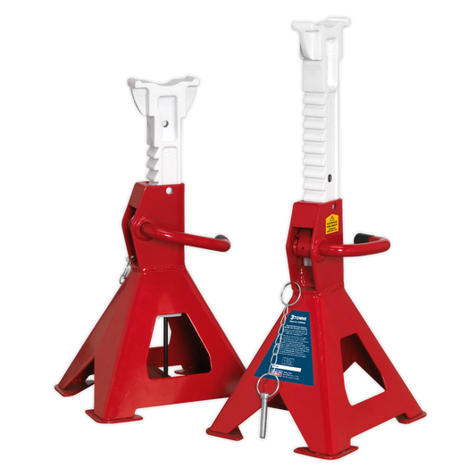 Sealey Easy Action Ratchet Axle Stands 3 Tonne Capacity/Stand - Pair AAS3000