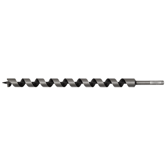 Sealey Auger Wood Drill 25 x 460mm Fully Hardened With Screw Point AW25x460