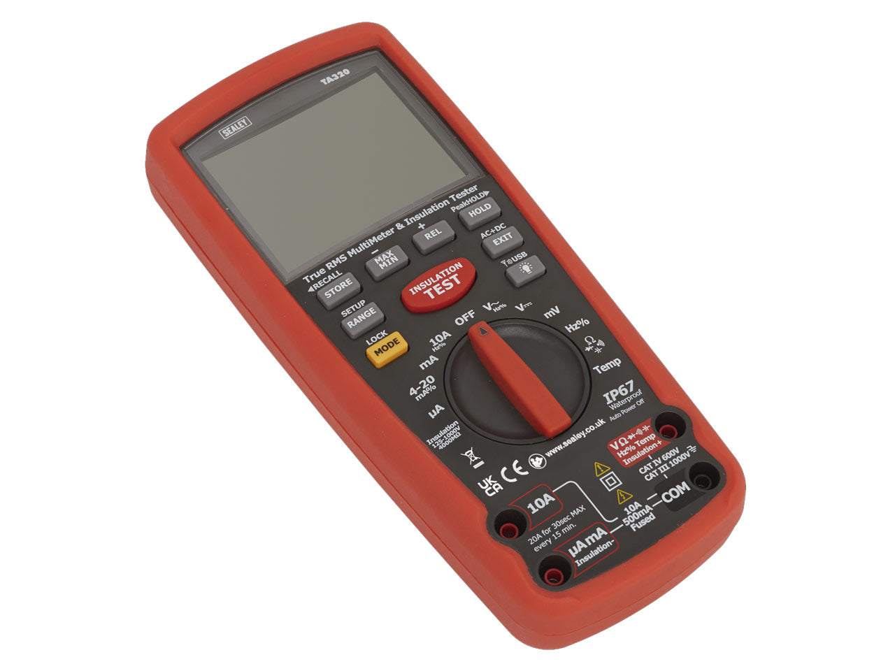 Sealey Digital Automotive Analyser Insulation Tester For Hybrid Vehicles TA320