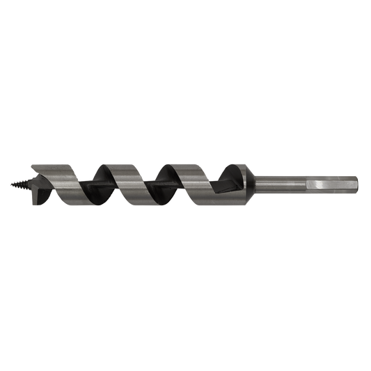 Sealey Auger Wood Drill 28 x 235mm Fully Hardened With Screw Point AW28x235