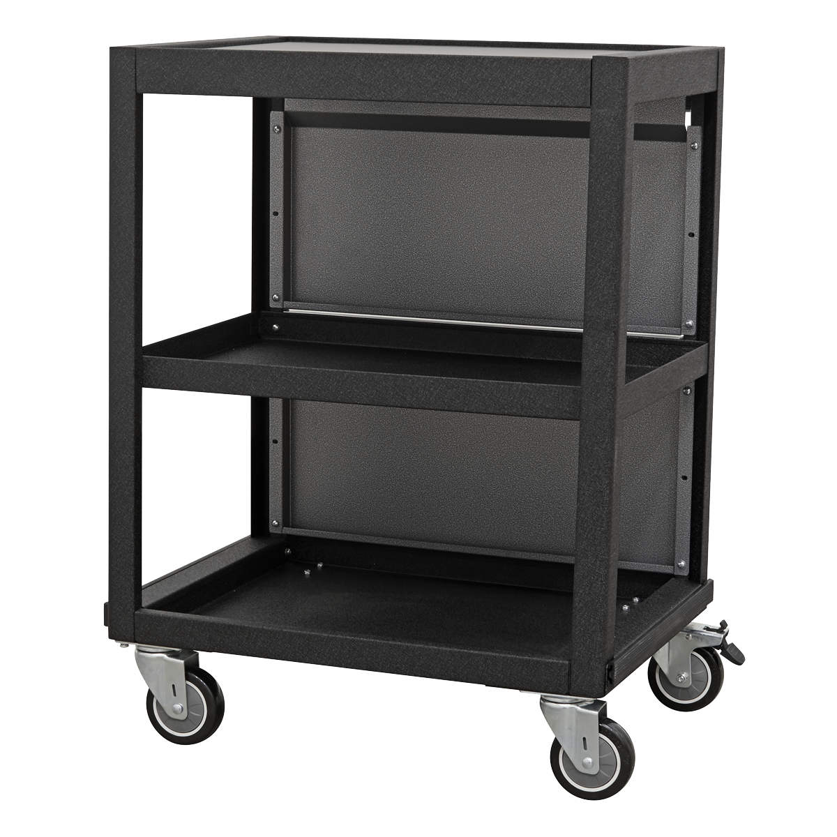 Sealey Modular Mobile Workshop 3-Tiered Trolley With Aluminium Handles APMS66