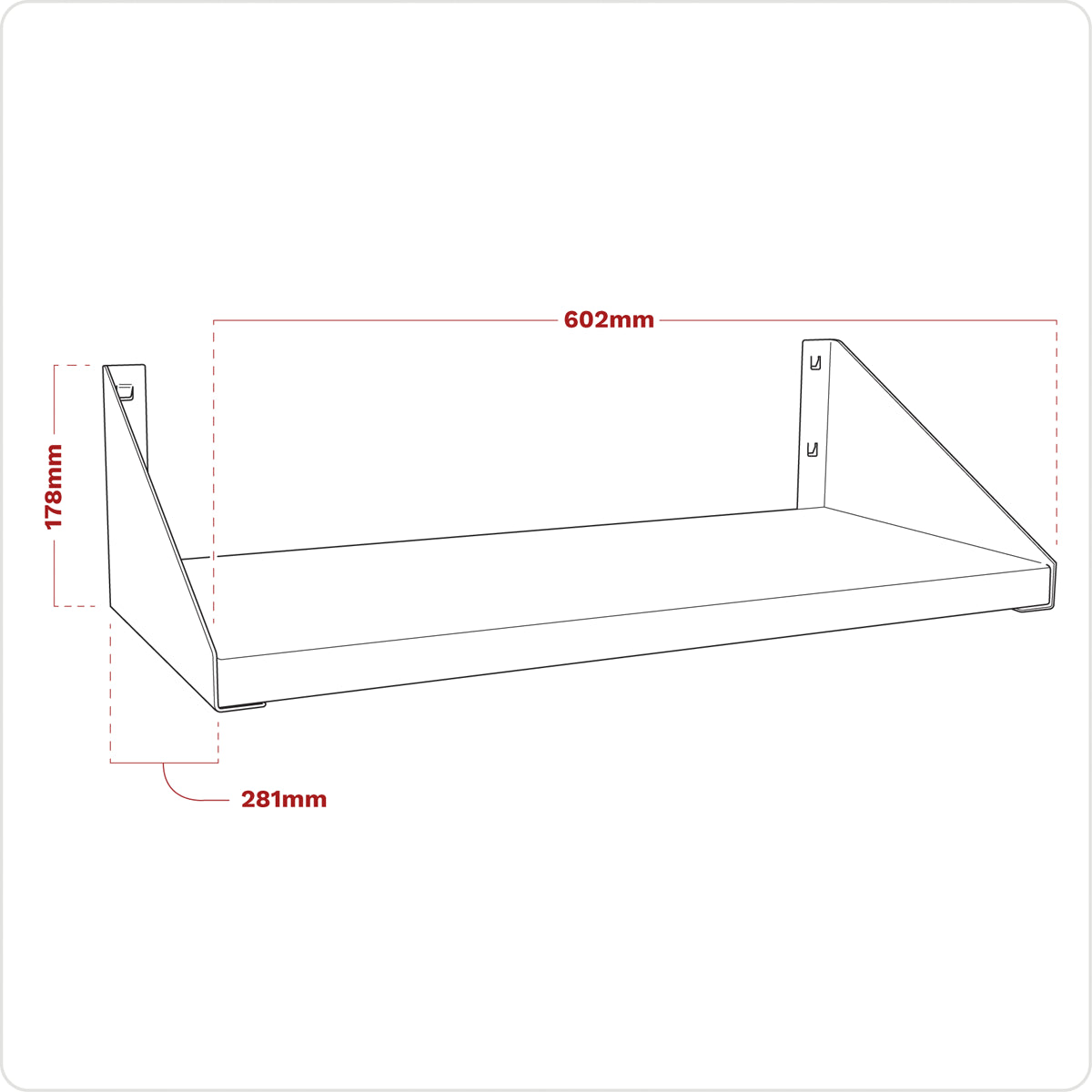 Sealey Tool Modular Shelf For APMS50BP APMS60BP Back Panel Easy Fit APMS70