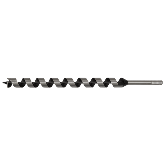Sealey Auger Wood Drill 25 x 460mm Fully Hardened With Screw Point AW28x460