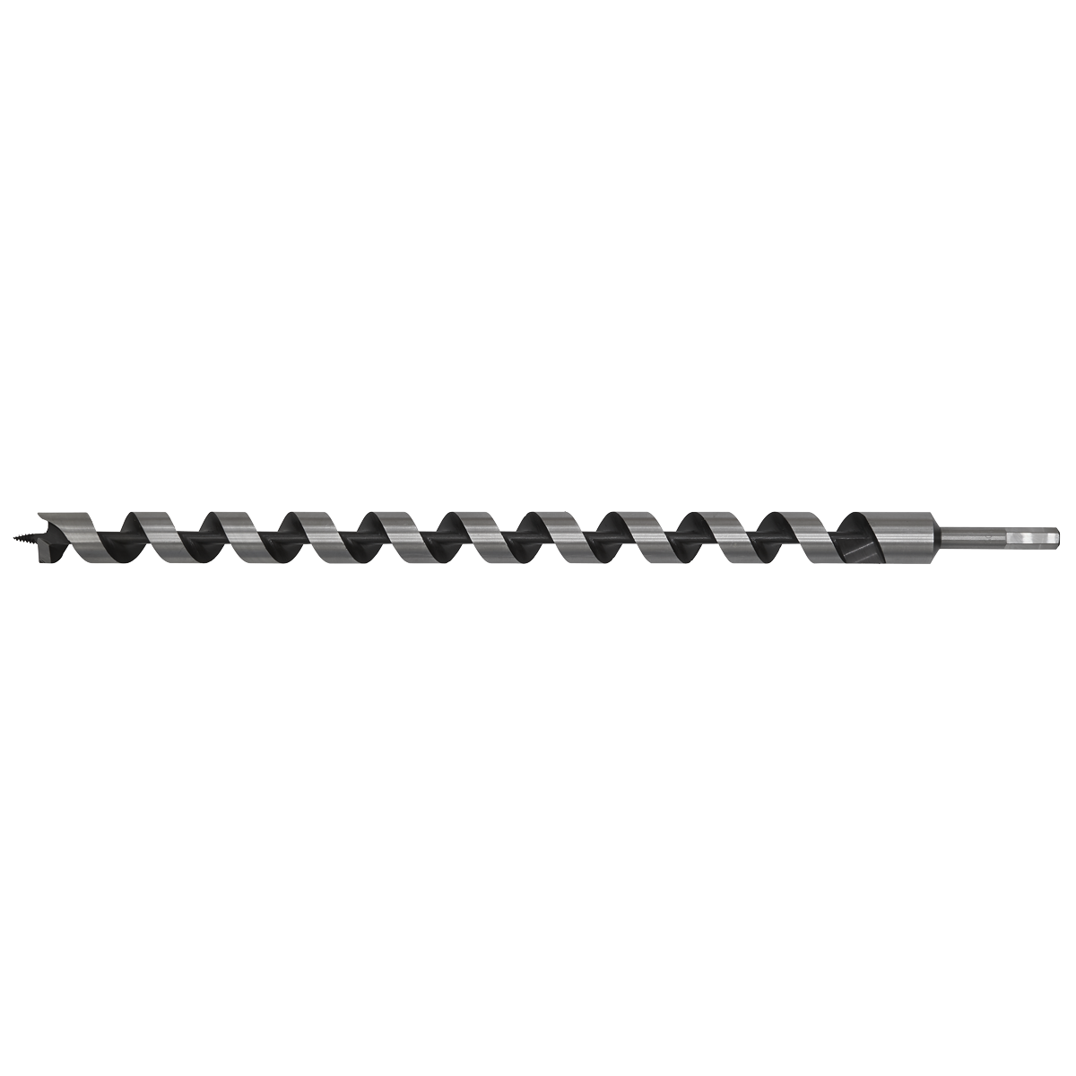 Sealey Auger Wood Drill 28 x 600mm Fully Hardened With Screw Point AW28x600