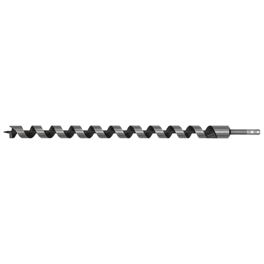 Sealey Auger Wood Drill 28 x 600mm Fully Hardened With Screw Point AW28x600