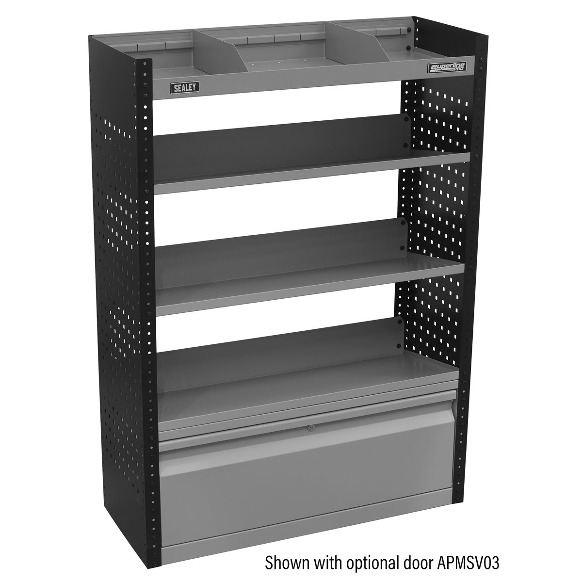 Sealey Modular Slanted Shelf Van Tool Storage Unit Robust Steel 925mm APMSV02