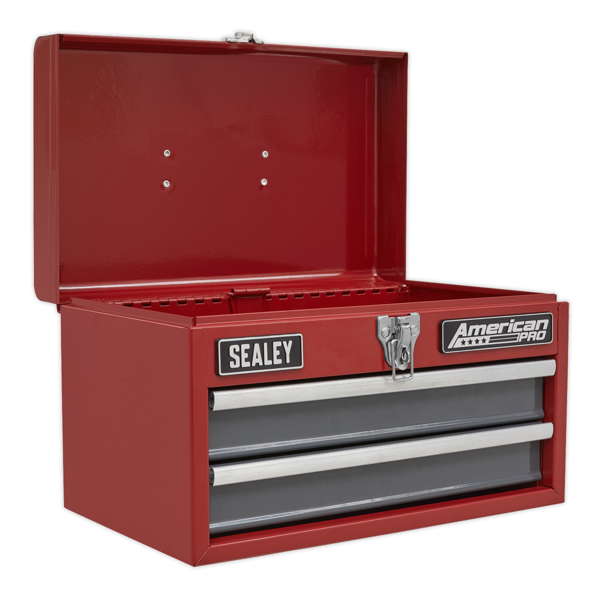 Sealey Tool Box 2 Drawers Ball Bearing Slides Organiser Storage Garage AP2602BB