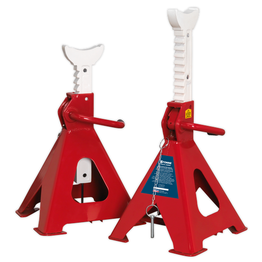 Sealey Easy Action Ratchet Axle Stands 2.5 Tonne Capacity/Stand - Pair AAS5000
